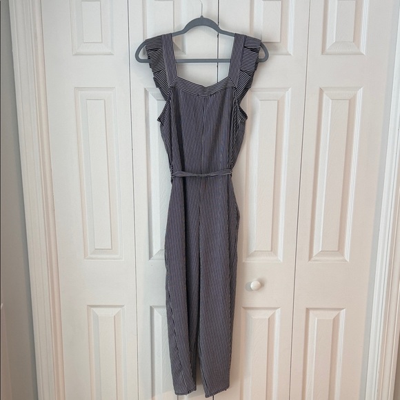 Monteau Black and White Striped Jumpsuit - Picture 7 of 8